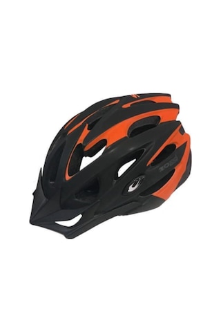 Kron Zozo - Kask - Mv29 - Arka Led Lambalı - Fileli - Siyah/turuncu - M Beden