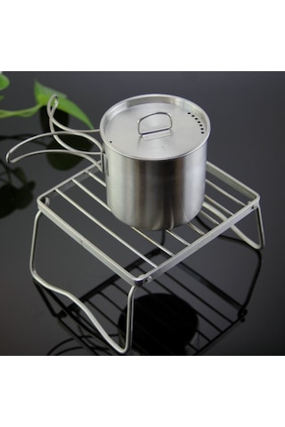 Sones Outdoor Mini Taşınabilir Katlanır Izgara Paslanmaz Çelik 304 Fırın Kafa Braketi 23x19.5x11cm Çok Renkli