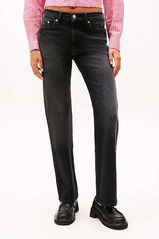 Kadın Orta Yüksel Bel Bootcut Fit Jean Pantolon - Siyah-10154 Islandblue