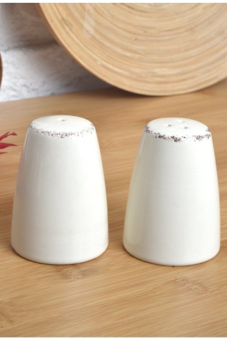 2'li Seramik Tuzluk & Biberlik Çok Renkli