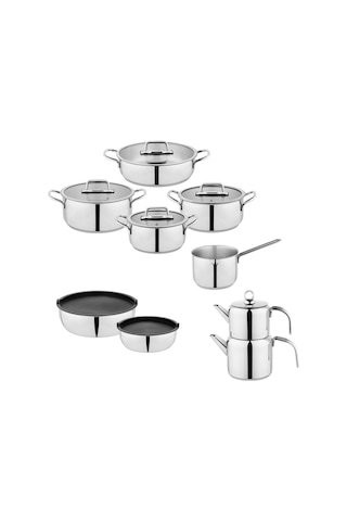 Schafer Grande Mia Çelik Tencere Seti Çeyiz Seti