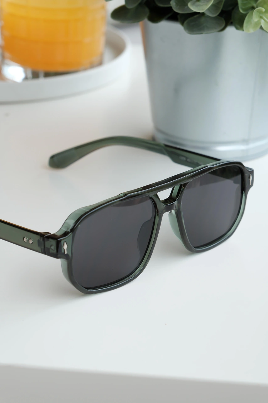 Royal Eyewear Re1009 Yeşil Güneş Gözlüğü Siyah - Mavi