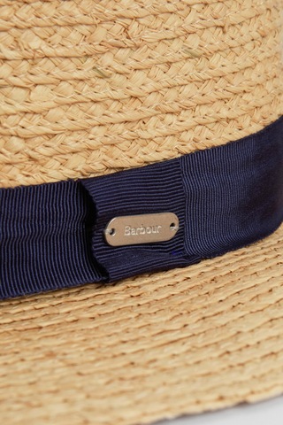 Barbour Lily Hasır Şapka Be11 Natural/navy Bej