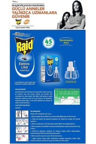 Raid Elektro Likit Yedek Şişe 45 Gece