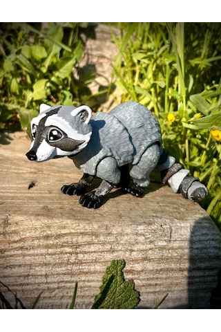 Rakun Oyuncak 3d Hareketli Organik Vip Model - Büyük Boy