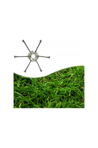 Monyee 9 İnç 6 Bıçaklı Çelik Tel Çim Kesici, Ev Bahçeleri İçin Evrensel Çim Kesme Aleti, Dayanıklı Ve Hafif Tasarım