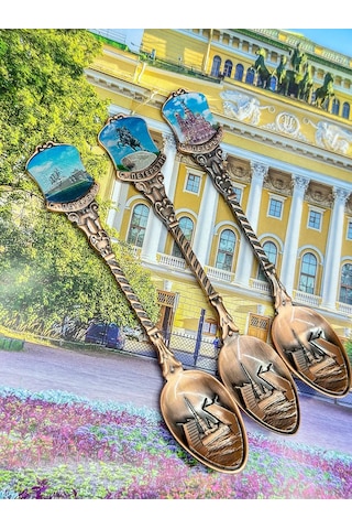 Bjorn "saint Petersburg" Hatıra Kaşığı Seti, 3 Parç 406211318