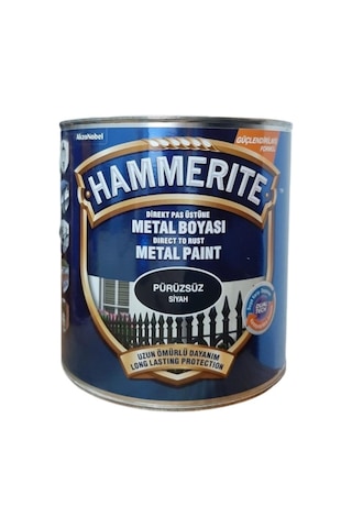 Marshall Hammerıte Metal Boyası Pürüzsüz 2,5Lt Siyah