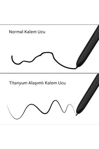 Samsung Uyumlu  S Pen Tab S6/s6 Lite, S7/s7 Plus/s7fe,s8,s8+,s8 Ultra,s9/s9+/s9 Ultra S10/s10+ 2 Tane Titanyum Akıllı Kalem