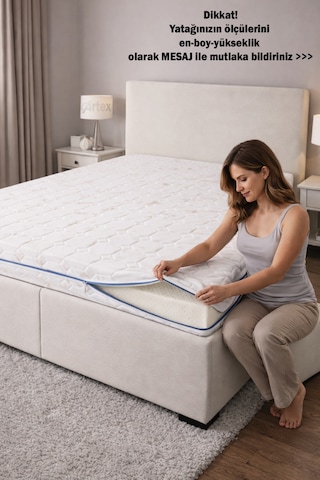 Kılıf Cotton 100x200 Yatak Kılıfı Koruyucusu Yatak Örtüsü Fermuarlı Kılıf Kapitone