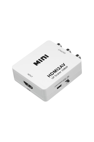 Yaleker Beyaz Abs Hdmı'den Av'ye Dönüştürücü - Ntsc/pal Desteği Ve Hdcp Uyumlu 3rca Çıkışlı