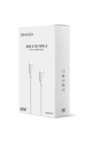 Shaza SG2008T Type-C to Type-C 20 W Hızlı Data ve Şarj Kablosu 1 M