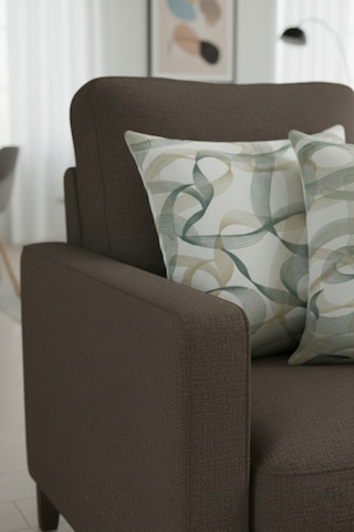 Chevron Bohem Dekoratif Punch Yastık Kırlent Kılıfı 2 Adet 45x45 Zen Dalga İndigo 45 x 45