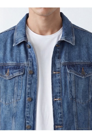 Lcw Jeans İndigo Regular Fit Erkek Jean Ceket