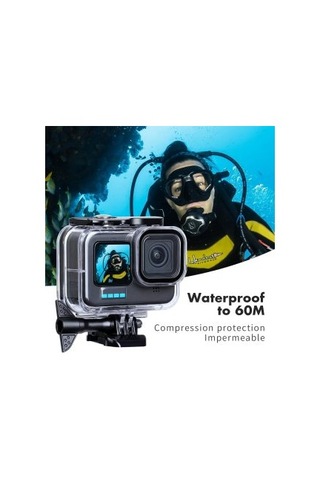 Outfire Gopro 9/10/11 Uyumlu 60 Metre Su Geçirmez Koruyucu Muhafa