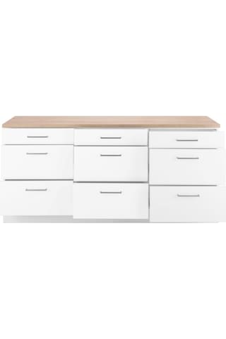 Arita Mutfak Çekmeceli Alt Modül 180 Cm Beyaz Tezgah Dahil Beyaz