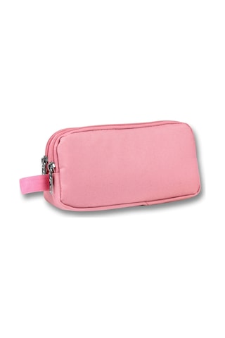 Ümit Çanta Kız Çocuklar İçin İki Bölmeli Kalemlik - Pembe - 5123 Pembe