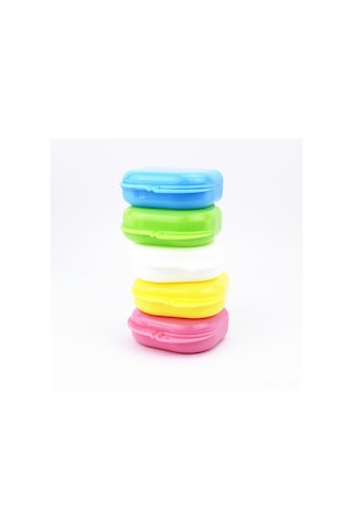 Wezone Mavi Diş Protezi Kutusu - Ortopedik Tutucu Sağlama Sandığı, Açık Hava Delikli Diş Bakımı Saklama Kutu