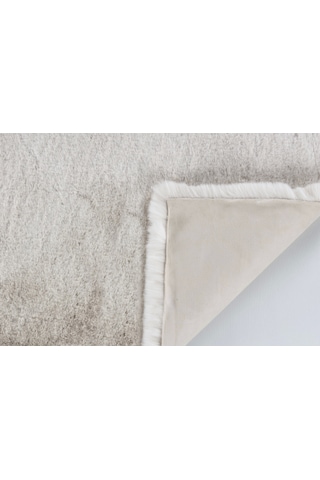 Apex Palma Krem Peluş Post Halı Krem
