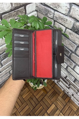 Guard Mat Kahverengi Fermuarlı Ve Deri Patlı El Portföyü - Grd2403xw22275 Kahverengi