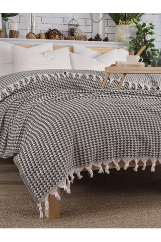 Battaniye Pamuk Piramid 180x200 Cm Yeşil