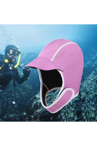 Suntek Dalış Başlığı Ayarlanabilir Çene Kayışı Pembe Pembe