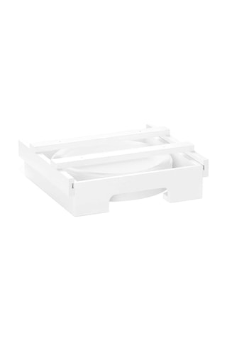 9/10 İnç Bambu Kağıt Tabaklık - Mutfakta Tabak Saklama İçin Dolap Altı Ve Tezgah Üstü Tutucu - Evrensel C -