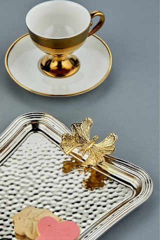 Cooker Özel Lüx Dikdörtgen Paslanmaz Çelik Tepsi 26 Cm Metalik