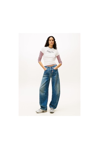 Tommy Hilfiger Tjw Slim Logolu T-shirt-12839 Beyaz