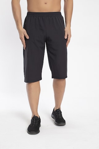 Crozwise 8036-06 Lycra Armüllü Battal Boy Erkek Spor Kapri Antrasit