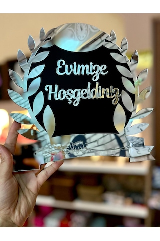 Besmeleli Pleksi Kapı Süsü-kapı İsimliği