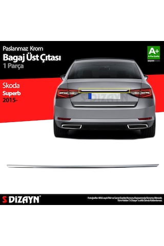 S-dizayn Skoda Superb Krom Bagaj Çıtası 2015-2023