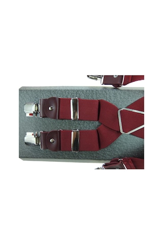Kemer Sepeti Bordo Pantolon Askısı 4 Klipsli Bordo (553549643)