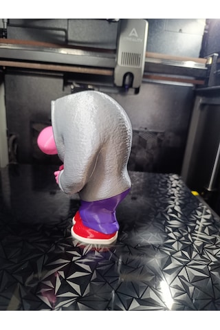 Sevimli Utanç Karakteri Masaüstü Figür - 3d Yazıcı Baskı - Dekoratif