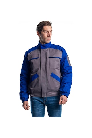 Şensel, Kapitoneli Mont, Gri-Saks -91E2285- Iş Montu,Iş Elbisesi