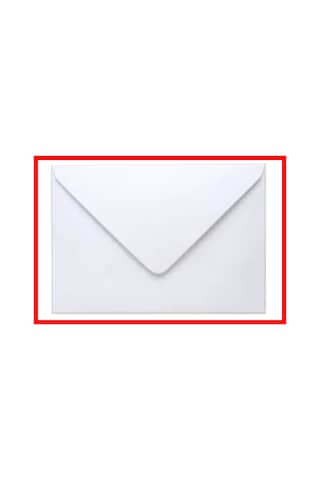 Düğün Atkı Zarfı, Mektup Zarfı,para Zarfı,beyaz 1.hamur Davetiye Zarfı 114x162mm 3 Paket 300 Adet