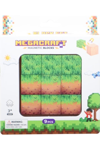 Megacraft 9 Parça Çimenli Toprak Blok