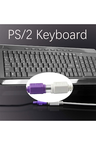 Eski Tip Ps/2 Klavye Mouse Dişi Erkek Uzatma Kablosu 6 Pinli Ps2 Kablo 5m