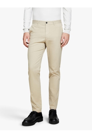 Sisley Streç Pamuklu Kemer Delikli Slim Fit Denim Chino Pantolon Erkek Pembe Pantolon - 324p4hjtsf03n Bordo