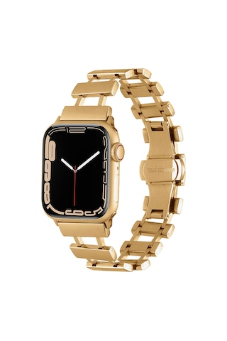 Apple Uyumlu Watch 7 8 9 10 Serisi 45mm Kordon Merdiven Dizayn Metal Kordon 96