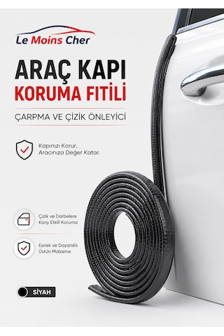 Citroen C5 Aircross Shine Lüks Araç Kapı Koruyucu Fitil 4 Metre Darbe Ve Çizik Önleyici