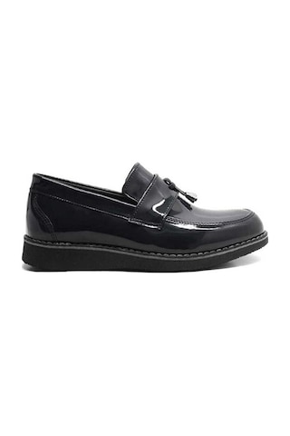 Siyah Rugan Loafer Klasik Erkek Ayakkabı