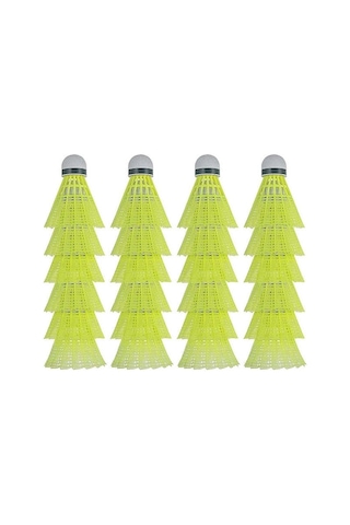Geeksen Dayanıklı Nylon Tüylü Badminton Topu 12'li Set - İç Ve Dış Mekan İçin İdeal, Eğlenceli Ve Pratik