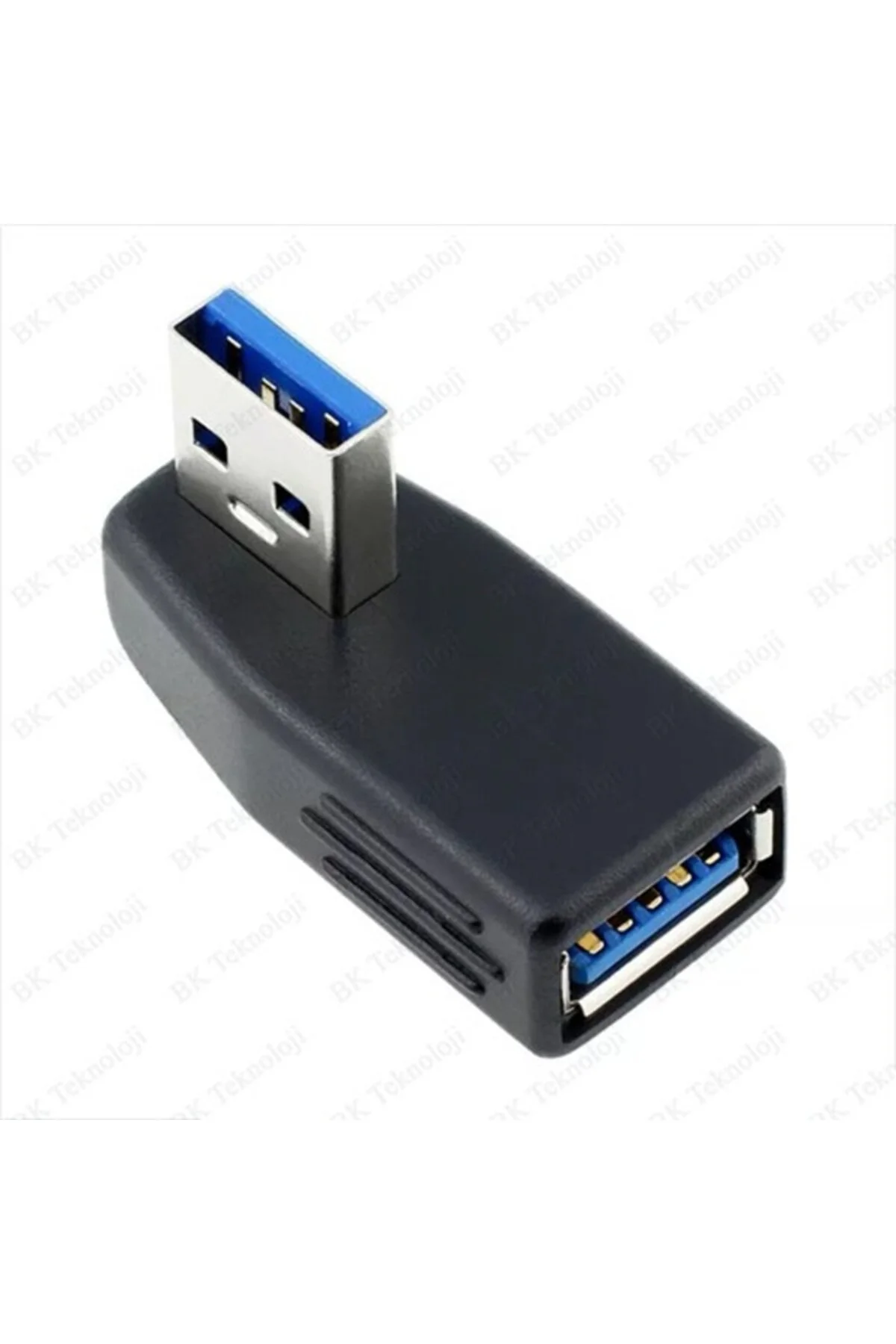 Usb 3.0 Sağ Açılı Konnektör Erkek Dişi 90 Derece Uzatma Adaptörü Yüksek Hızlı Usb Yeni 3.0 Sürümü 1