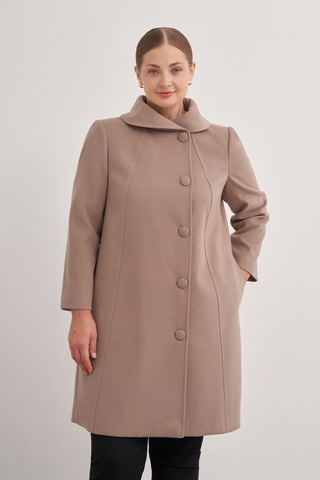 Aker 24aw08578112 Büyük Beden Kaban 24aw08578112 038 Camel Camel