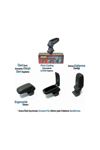 Niken Renault Clio 4 Hb 2013+ Kol Dayama Siyah