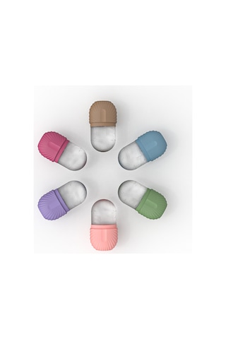 Jeehugo Gül Desenli Pembe Multifonksiyonel Cilt Bakımı Aleti: Kılcal Çizgileri Azaltır, Cilt Tonunu Parlatır, Ödemden Kurtarır - Dıy Buzlu Roller Çok Renkli