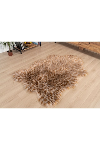 Yumoş Post Kesim Puffy Leopar Desen Kahverengi