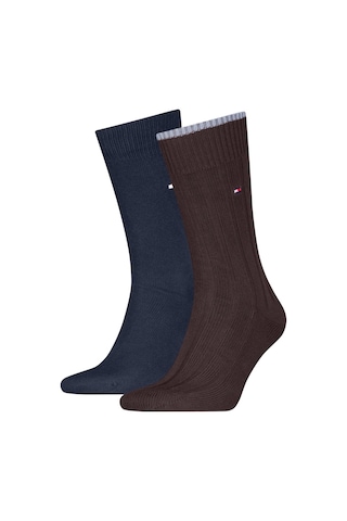 Tommy Hilfiger Th Men Sock 2p Struc Erkek Kahverengi Çorap - S701236317 Kahverengi