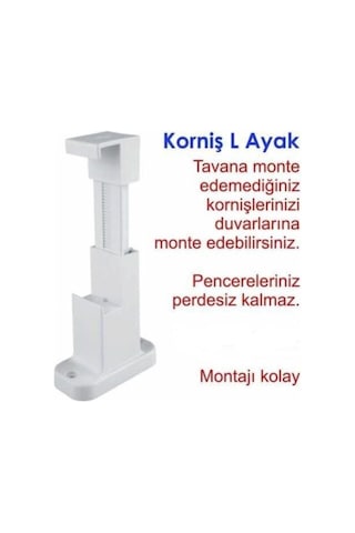 Korniş Tutucu L Ayak 2 Adet